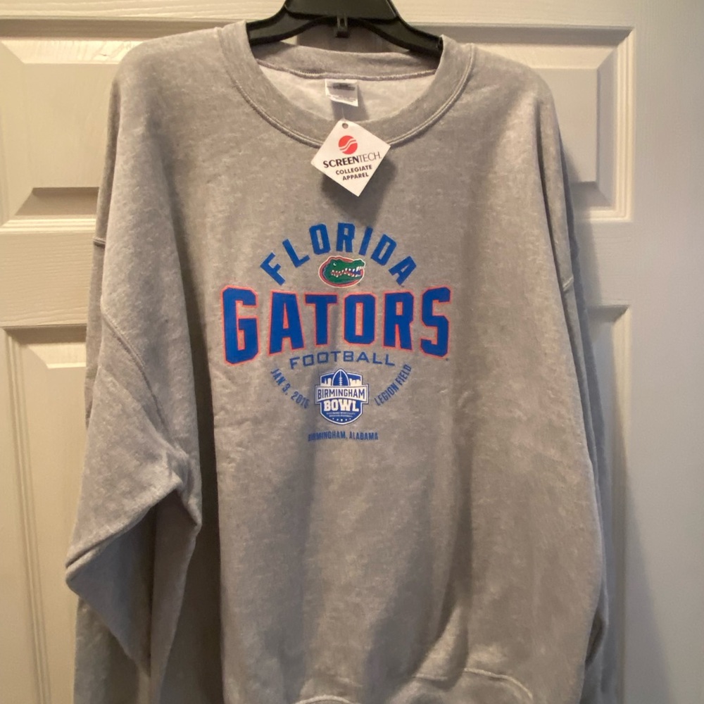 Gildan Gray Florida Gators Crewneck Sweater